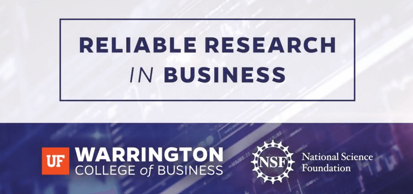 Talk on Reliable Research in Business Workshop