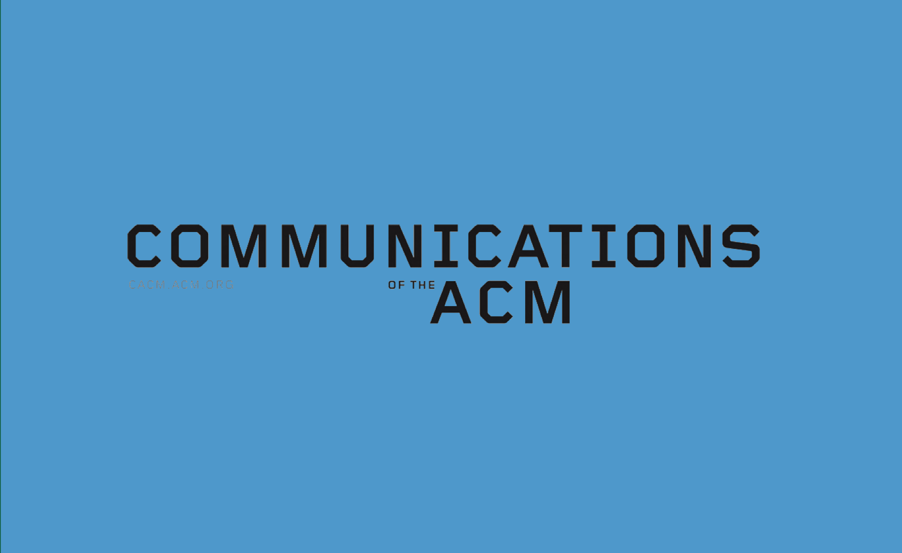 CACM Research Highlight
